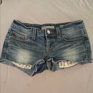 BKE Blue Jean Shorts Distressed Cut-Off Style